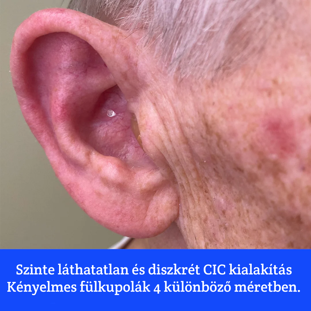 Újratölthető CIC hallókészülékek (1 pár)